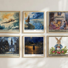 The Secret Hour literary art print colour and style options – Scott Westerfeld book art