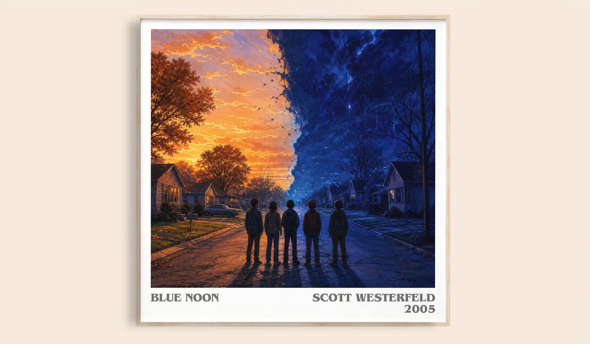 Blue Noon Literary Art Print by Scott Westerfeld