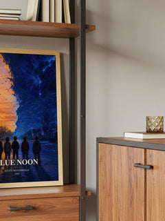 Blue Noon book watercolour illustration paper finish options – matte satin gloss