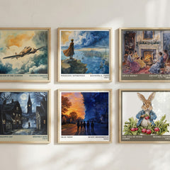 Blue Noon literary art print colour and style options – Scott Westerfeld book art