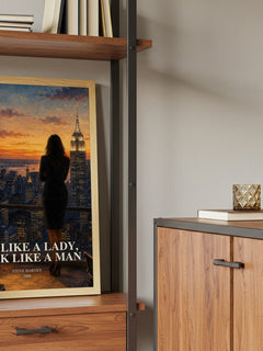 Act Like a Lady, Think Like a Man book watercolour illustration paper finish options – matte satin gloss