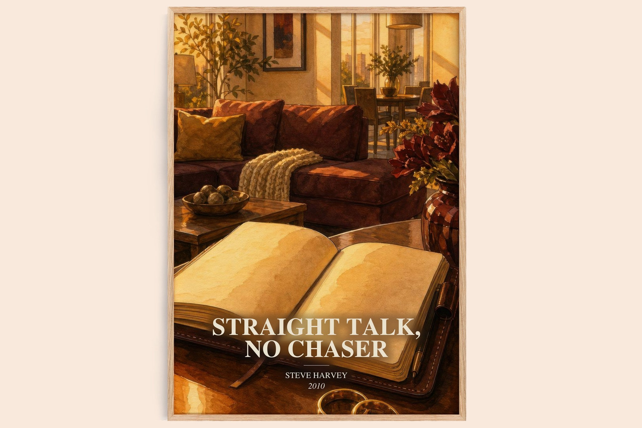 Straight Talk, No Chaser Book Watercolour Illustration by Steve Harvey