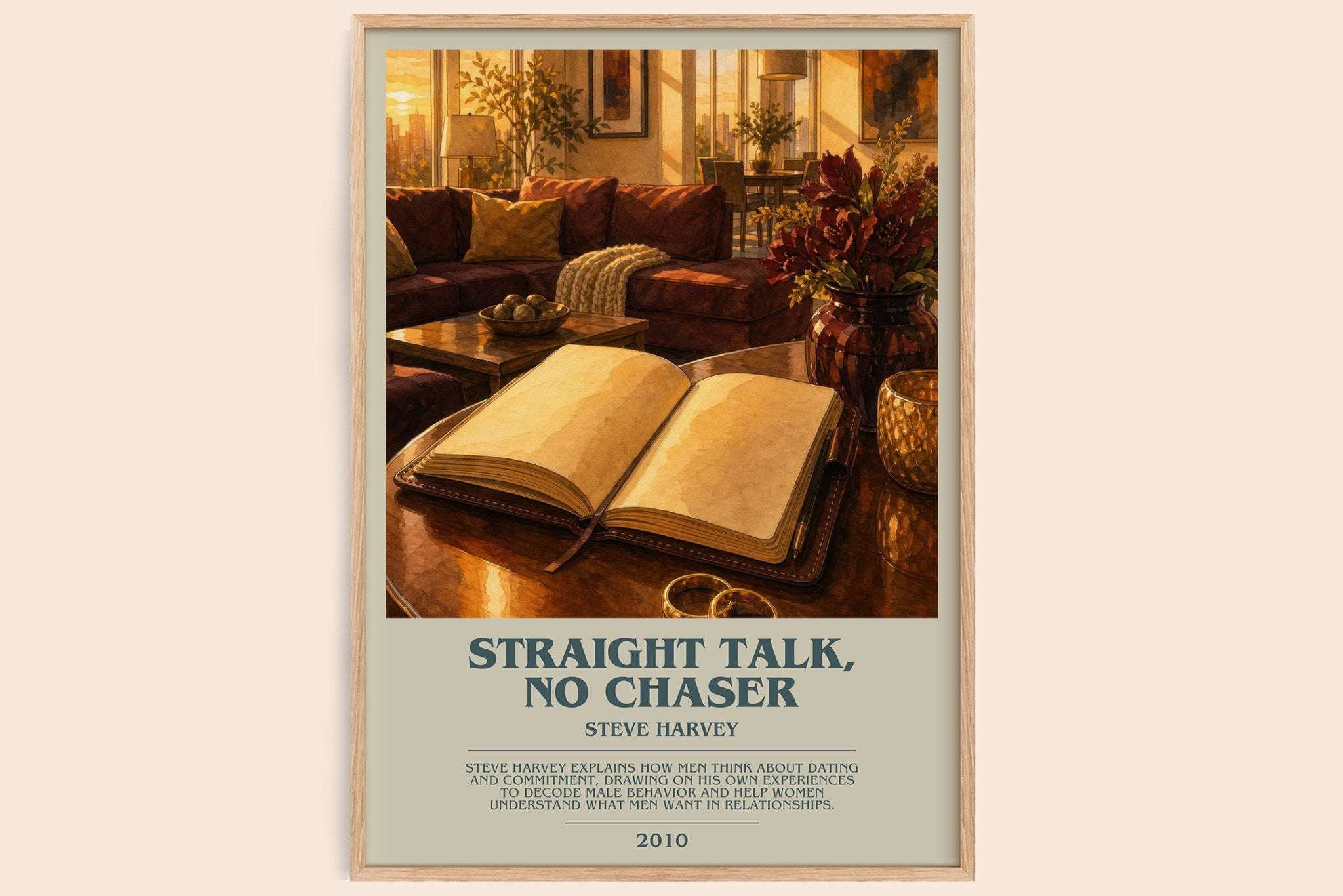 Straight Talk, No Chaser Bookish Wall Art by Steve Harvey