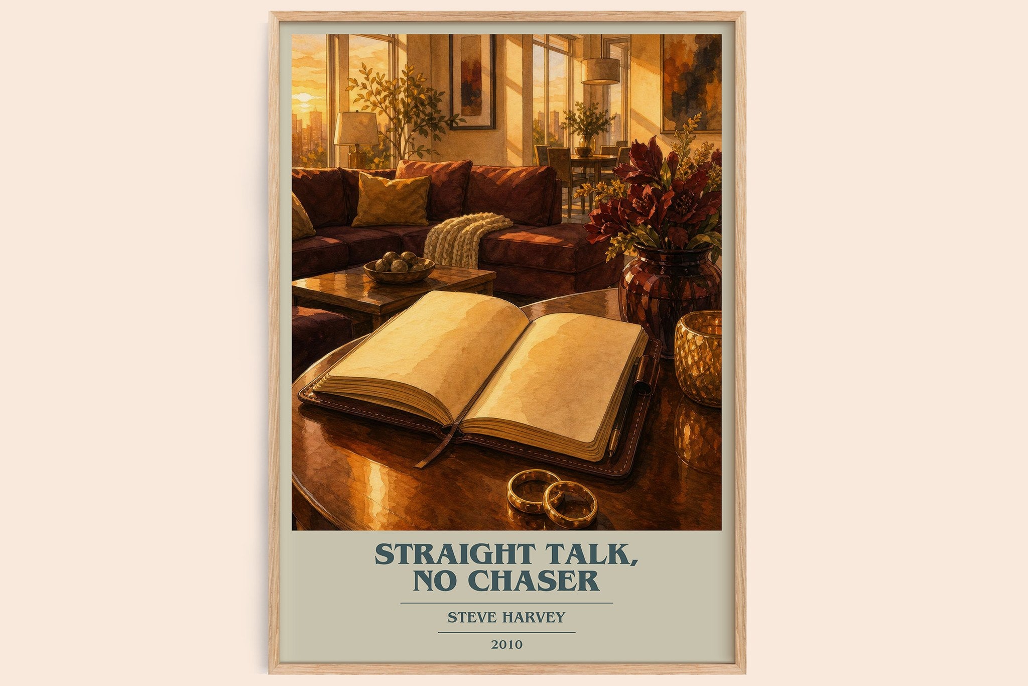 Straight Talk, No Chaser Book Cover Poster by Steve Harvey