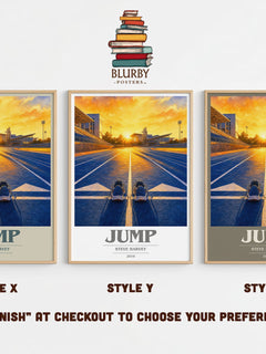 Jump book cover print in frame leaning in hallway – __new__:self help wall art