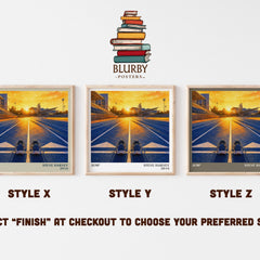Jump literary print in frame leaning in hallway – __new__:self help wall art