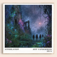 Annihilation literary book poster by Jeff VanderMeer – framed literary art print
