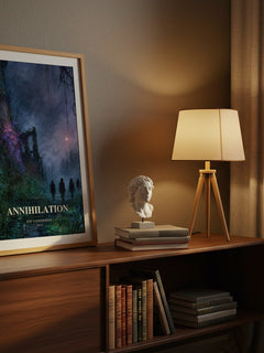 Annihilation watercolour print on bookshelf – Jeff VanderMeer fan gift