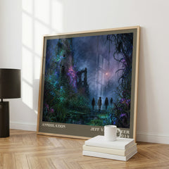 Annihilation literary print framed by window – literary home decor