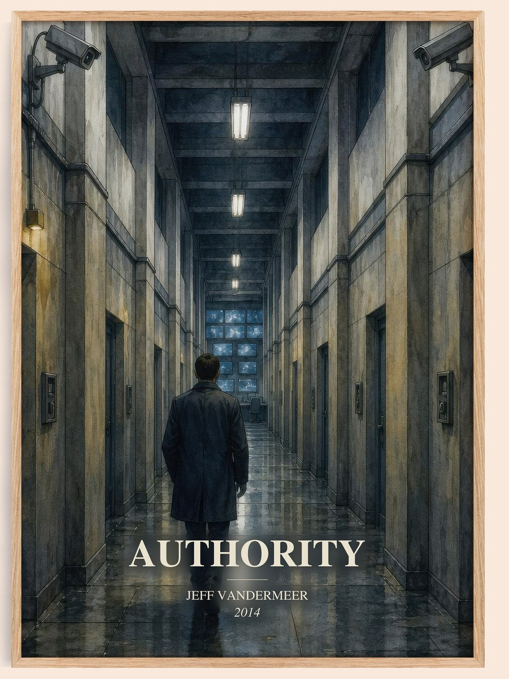 Authority watercolour book poster by Jeff VanderMeer – framed literary art print