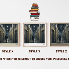 Authority literary print in frame leaning in hallway – sci fi wall art