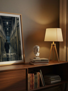 Authority watercolour print on bookshelf – Jeff VanderMeer fan gift