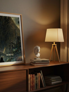 Borne watercolour print on bookshelf – Jeff VanderMeer fan gift