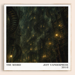 The Weird literary book poster by Jeff VanderMeer – framed literary art print