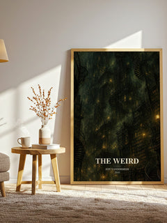 The Weird watercolour print in frame leaning in hallway – horror wall art