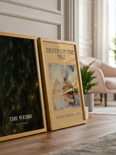 The Weird watercolour print framed by window – literary home decor