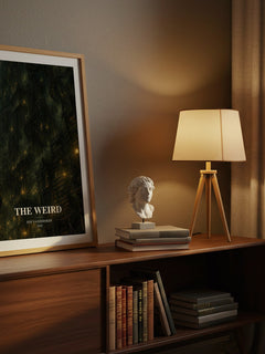 The Weird watercolour print on bookshelf – Jeff VanderMeer fan gift