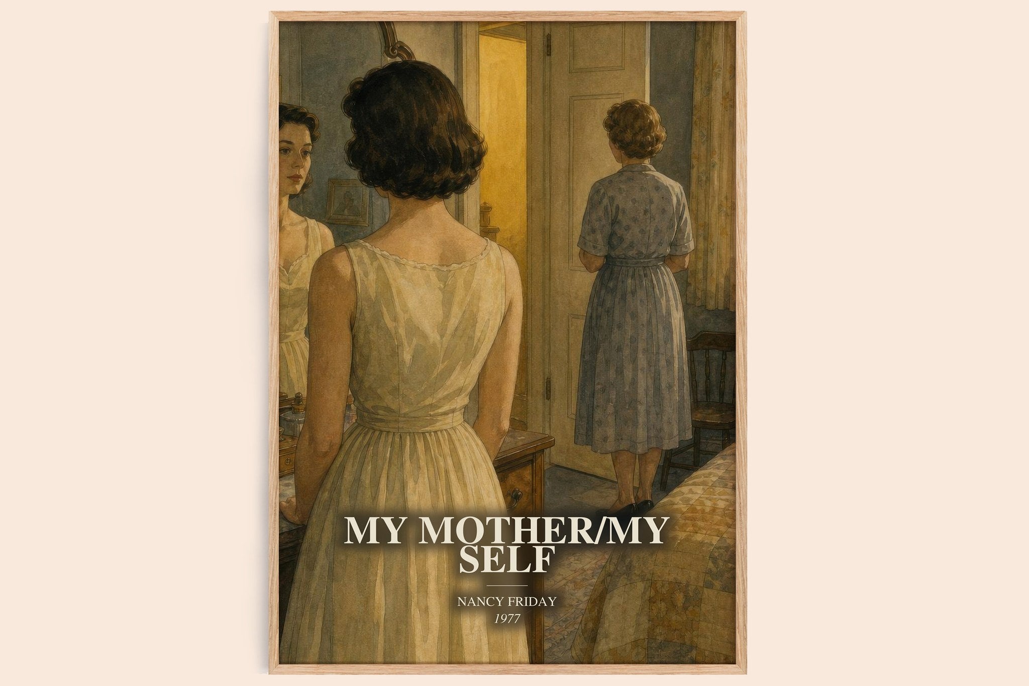 My Mother/My self Book Watercolour Illustration by Nancy Friday