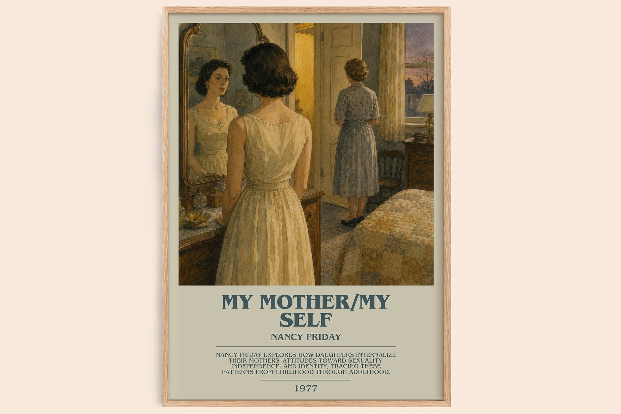 My Mother/My self Bookish Wall Art by Nancy Friday
