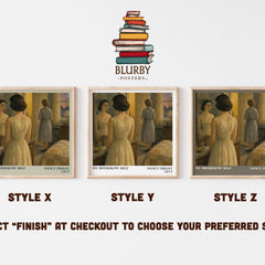 My Mother/My self literary print in frame leaning in hallway – non fiction wall art