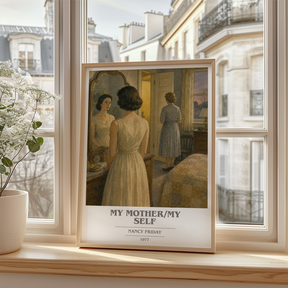 My Mother/My self book cover poster colour and style options – Nancy Friday book art
