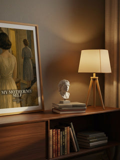 My Mother/My self watercolour print on bookshelf – Nancy Friday fan gift