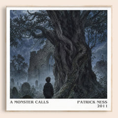 A Monster Calls literary book poster by Patrick Ness – framed literary art print
