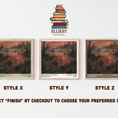 The Knife of Never Letting Go literary print in frame leaning in hallway – dystopian wall art