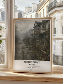 More Than This book cover poster colour and style options – Patrick Ness book art