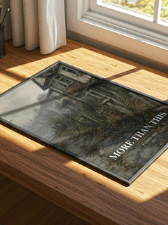 More Than This watercolour book poster framed on wall – young adult wall art