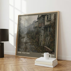 More Than This literary print framed by window – literary home decor
