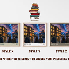 The rest of us just live here literary print in frame leaning in hallway – young adult wall art