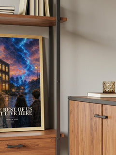 The rest of us just live here book watercolour illustration paper finish options – matte satin gloss