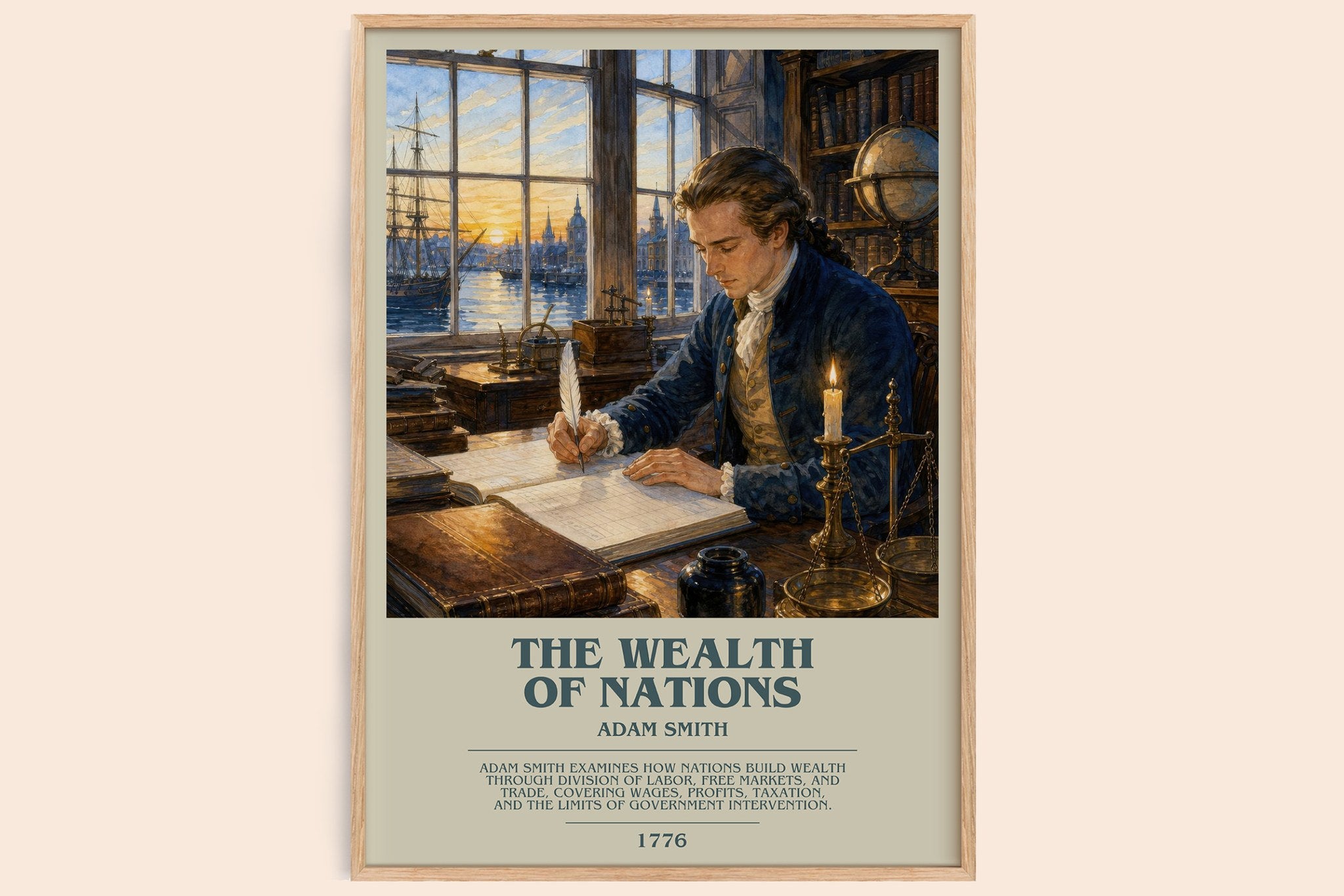 The Wealth of Nations Bookish Wall Art by Adam Smith