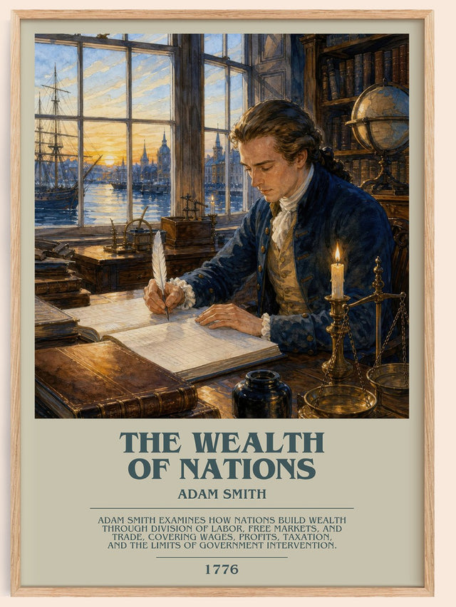 The Wealth of Nations Bookish Wall Art by Adam Smith