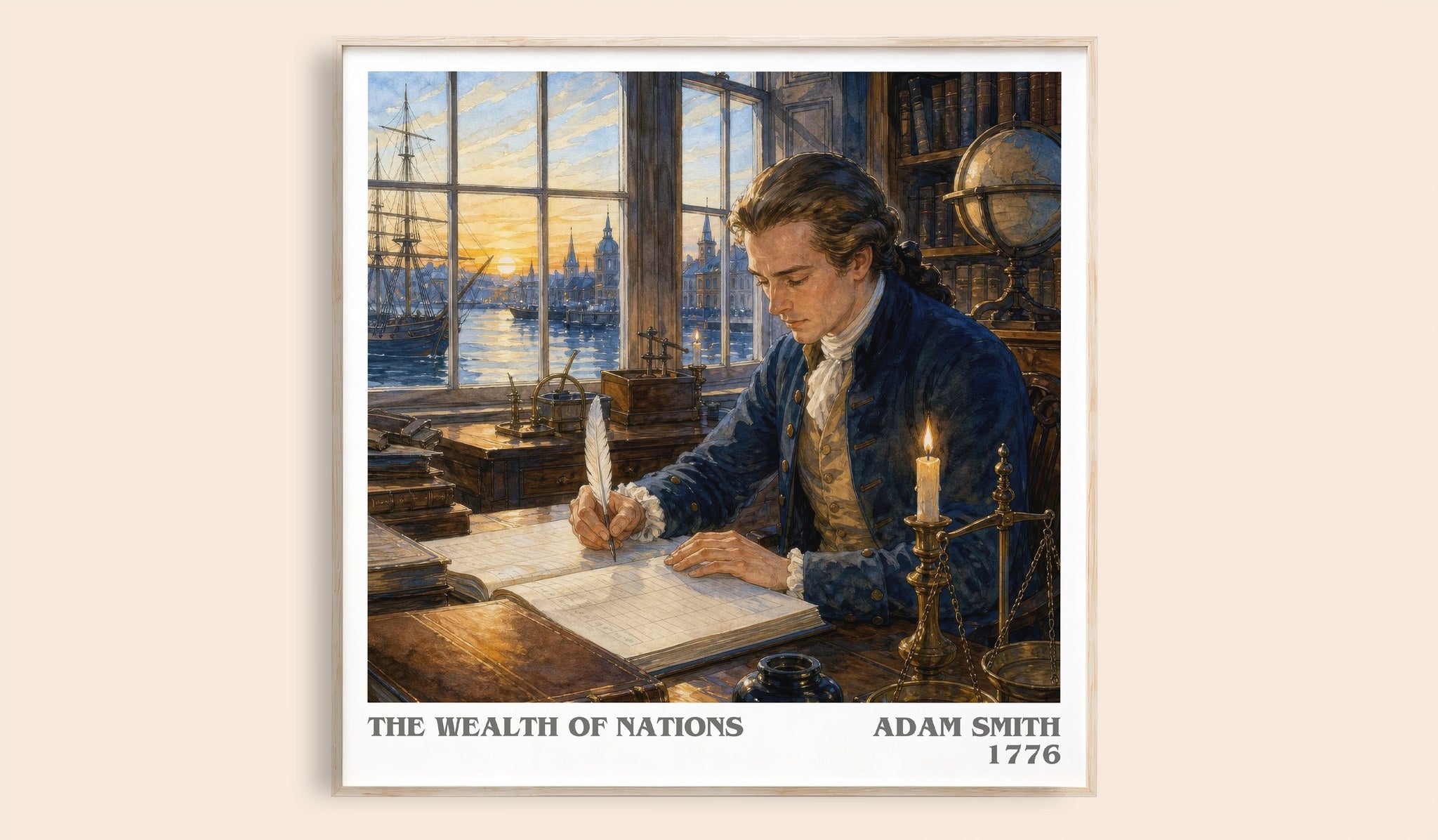 The Wealth of Nations Literary Art Print by Adam Smith