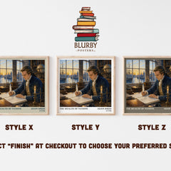 The Wealth of Nations literary print in frame leaning in hallway – philosophy wall art