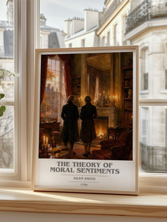 The theory of moral sentiments book cover poster colour and style options – Adam Smith book art