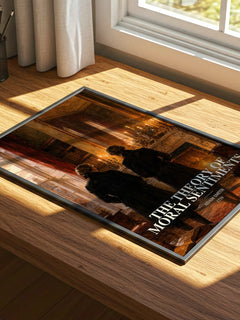 The theory of moral sentiments watercolour book poster framed on wall – philosophy wall art
