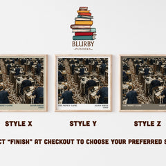 The money game literary print in frame leaning in hallway – non fiction wall art