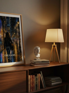 The Game watercolour print on bookshelf – Neil Strauss fan gift