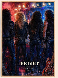 The Dirt watercolour book poster by Neil Strauss – framed literary art print