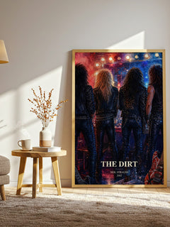 The Dirt watercolour print in frame leaning in hallway – memoir wall art