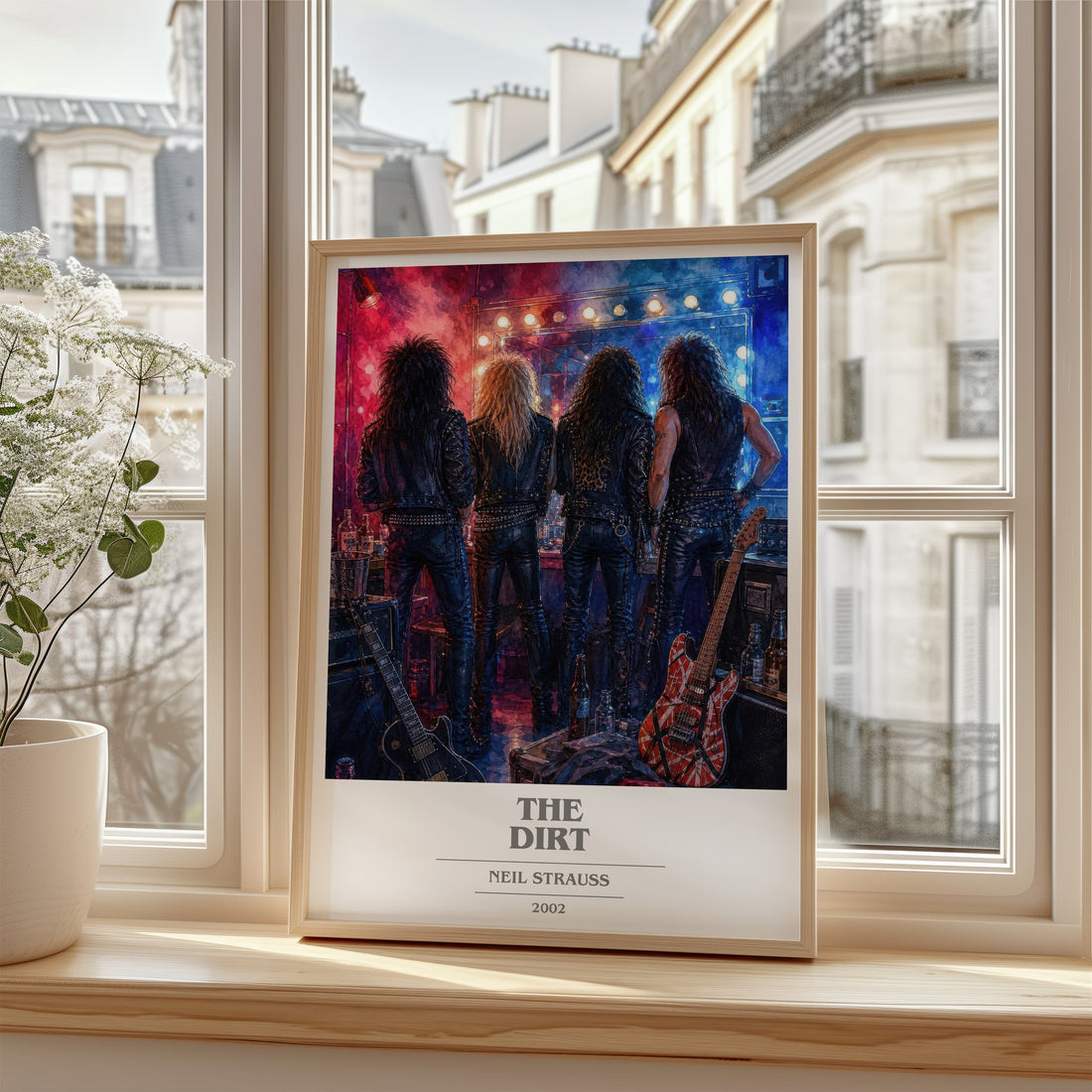The Dirt book cover poster colour and style options – Neil Strauss book art