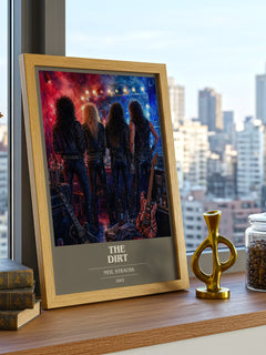 The Dirt book cover print framed by window – literary home decor