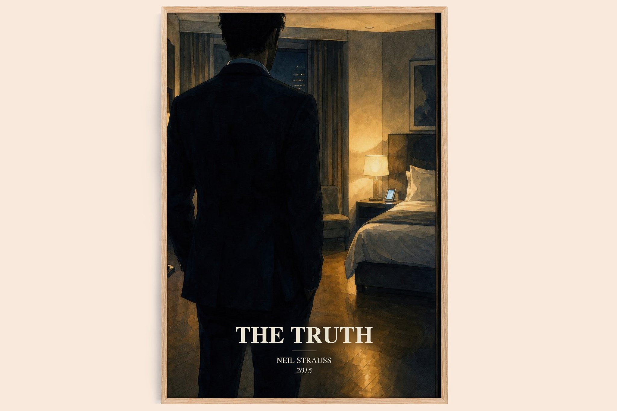 The truth Book Watercolour Illustration by Neil Strauss
