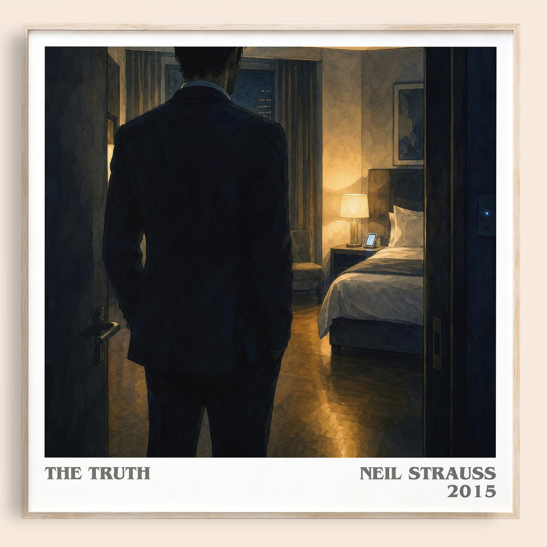 The truth literary book poster by Neil Strauss – framed literary art print