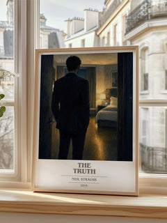 The truth book cover poster colour and style options – Neil Strauss book art