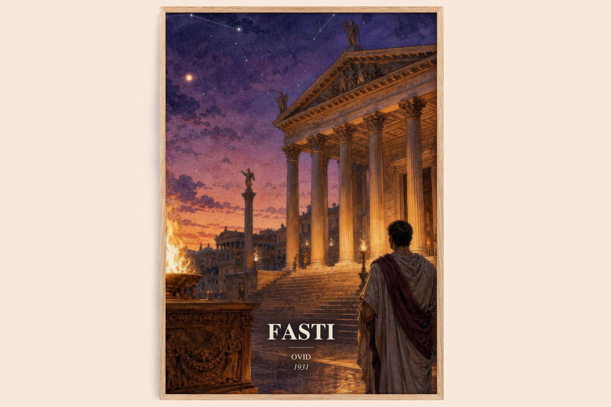 Fasti Book Watercolour Illustration by Ovid