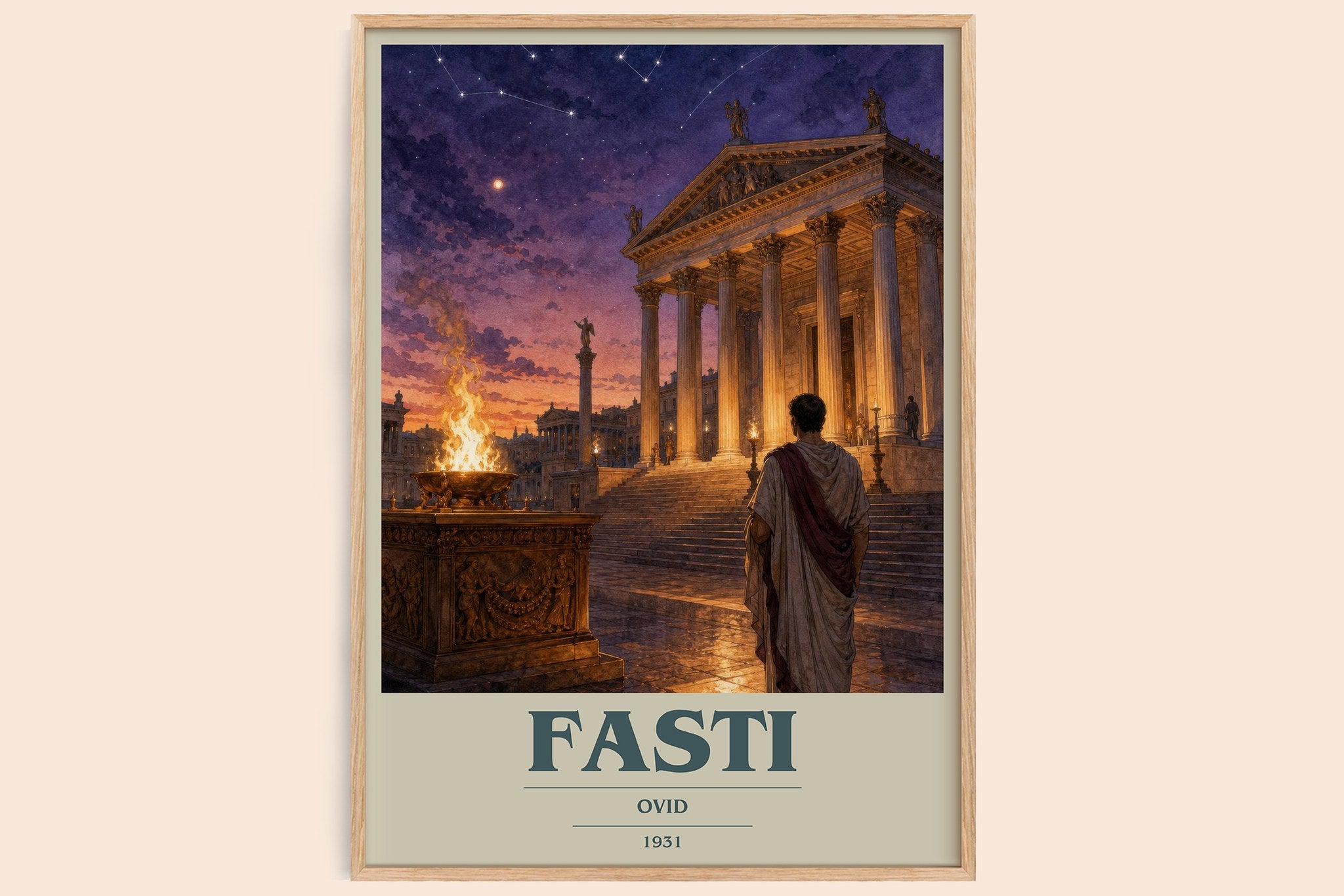 Fasti Book Cover Poster by Ovid